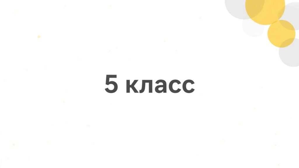 5 класс