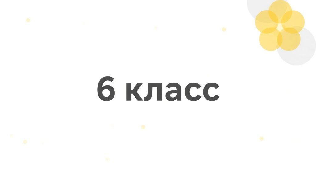 6 класс